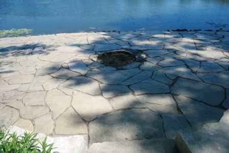 Flagstone Cleaning and Joint Sanding in South Barrington, IL - after